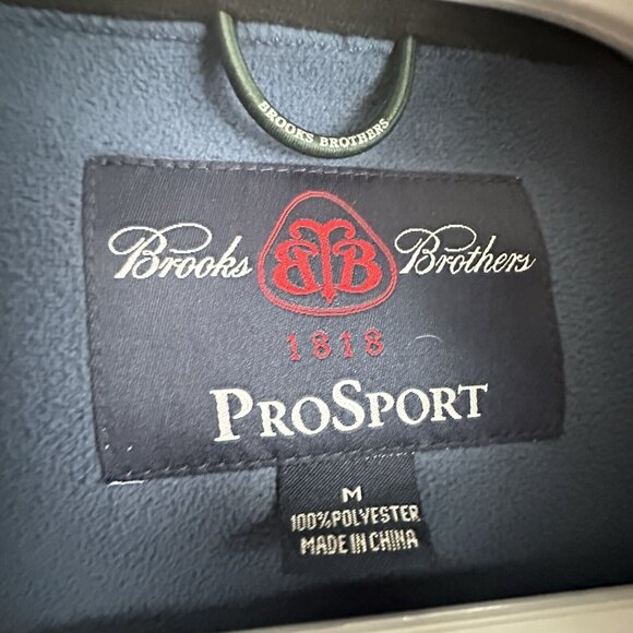 Brooks Brothers Pro Sport Jacket Mens Medium Blue Full Zip - Picture 3 of 11